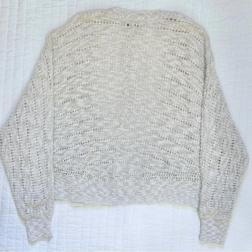 American Eagle Women’s Open-Front Cardigan Cream Sz XS-S - Picture 4 of 4